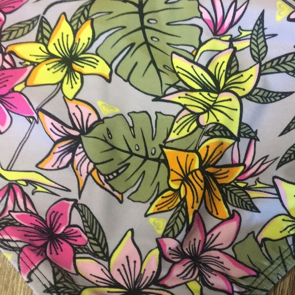 Roxy Tropical Floral Hipster Bikini Bottoms Size Small - Picture 5 of 6